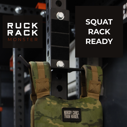 Ruck Rack® Monster | Heavy-Duty Squat Rack Mount for Rucks, Weight Vests & Tactical Gear