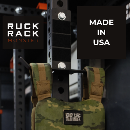 Ruck Rack® Monster | Heavy-Duty Squat Rack Mount for Rucks, Weight Vests & Tactical Gear