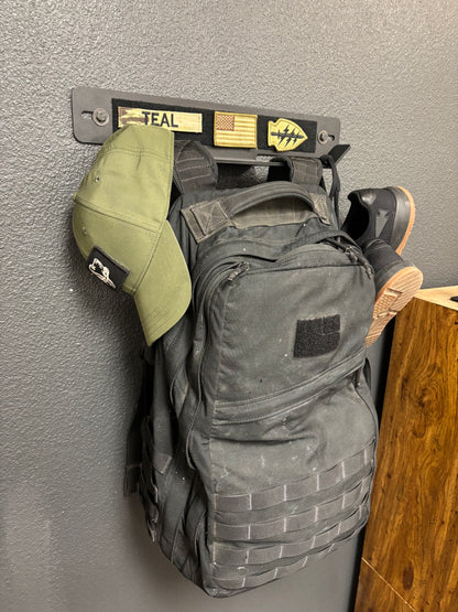 Ruck Rack® Delta | Heavy-Duty Wall Mount Storage for Rucks, Weight Vests & Tactical Gear