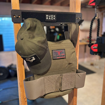 Ruck Rack® Delta | Heavy-Duty Wall Mount Storage for Rucks, Weighted Vests & Tactical Gear