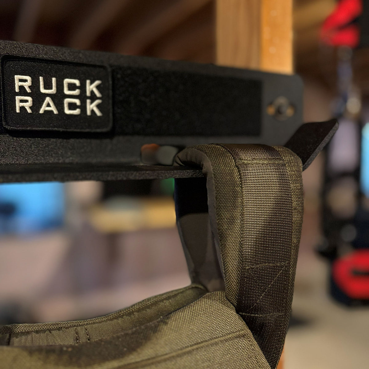 Ruck Rack® Delta | Heavy-Duty Wall Mount Storage for Rucks, Weighted Vests & Tactical Gear