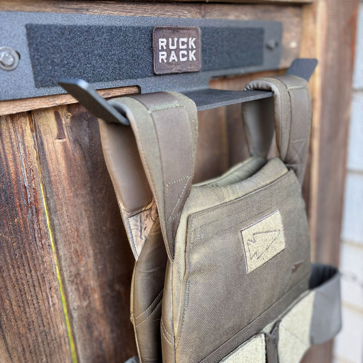 Ruck Rack® Delta | Heavy-Duty Wall Mount Storage for Rucks, Weighted Vests & Tactical Gear