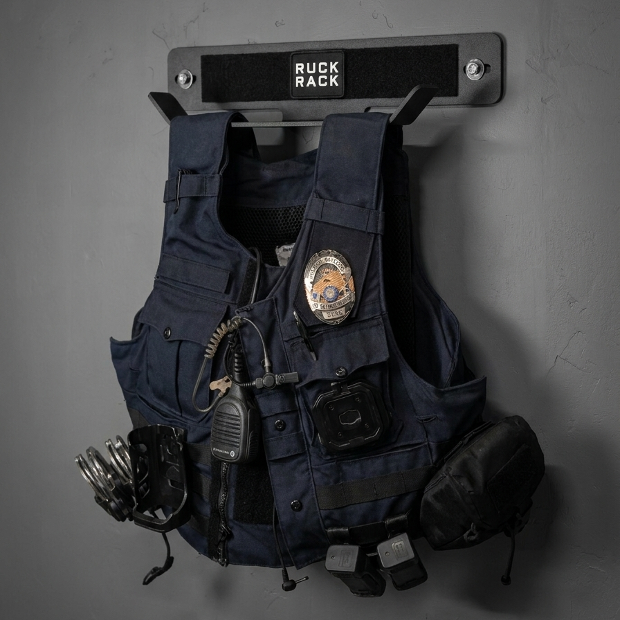 Ruck Rack® Delta | Heavy-Duty Wall Mount Storage for Rucks, Weighted Vests & Tactical Gear