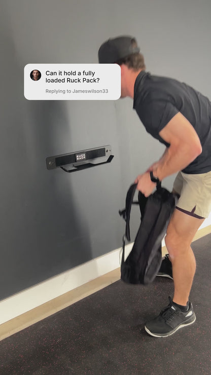 Ruck Rack® Delta | Heavy-Duty Wall Mount Storage for Rucks, Weight Vests & Tactical Gear